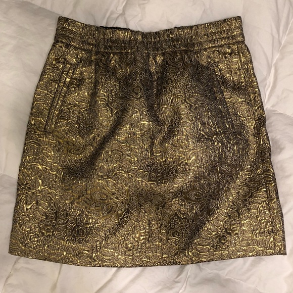 Loft Gold Skirt - Picture 1 of 5